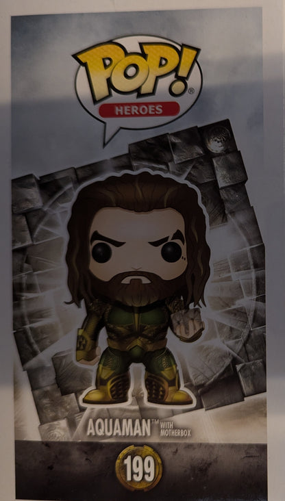 DC Universe - Aquaman Autographed Collectable Pop! Vinyl #199 (2017 Convention Exclusive)