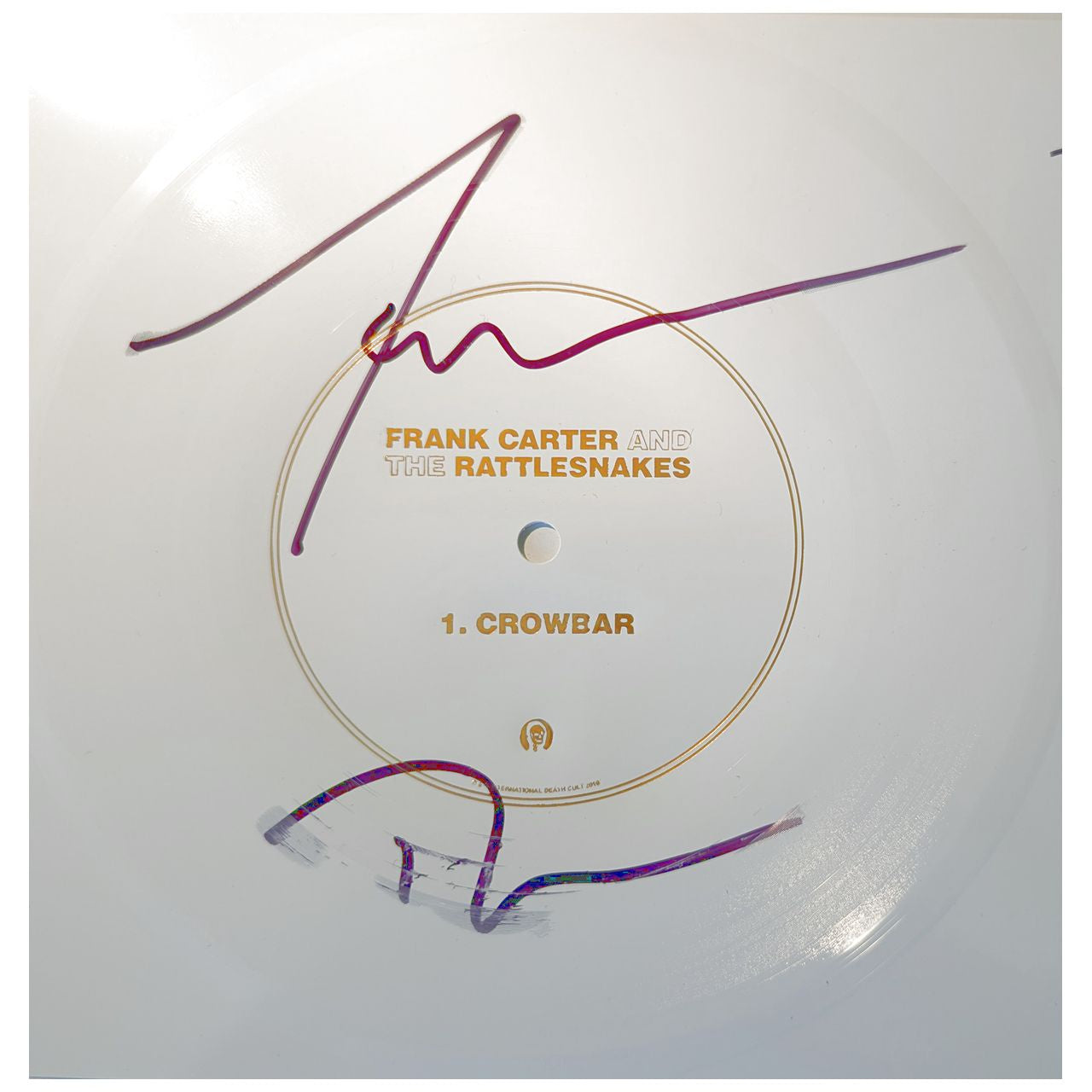 Frank Carter & The Rattlesnakes - Crowbar - Signed Flexi 7" Vinyl Single