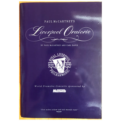 Paul McCartney - Liverpool Oratorio 1991 Original Concert Tour Program