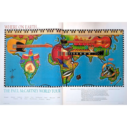 Paul McCartney - World Tour 1989  Concert Tour Program (Magazine Style)
