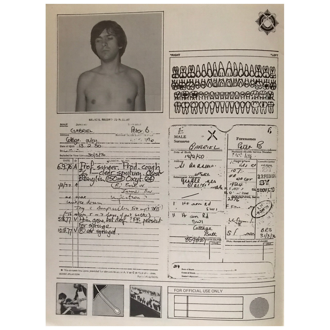 Peter Gabriel - The Peter Gabriel Tour 1977 Original Concert Tour Program With Ticket