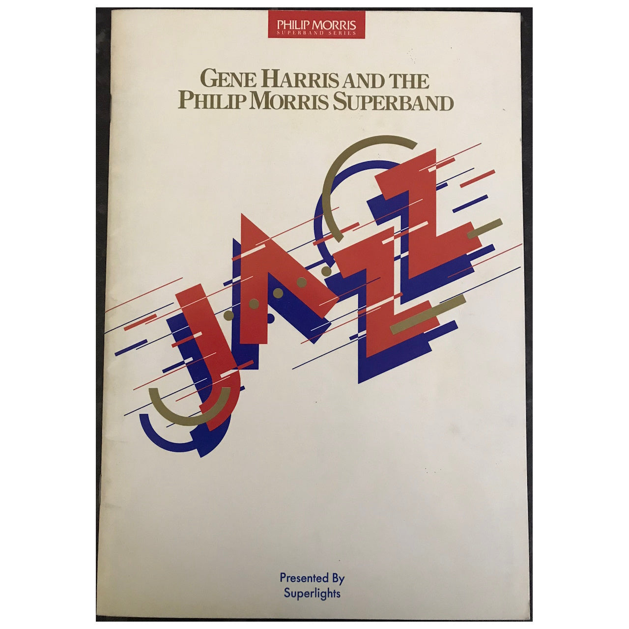 Gene Harris And The Philip Morris Superband - Jazz 1989 Australia Original Concert Tour Program