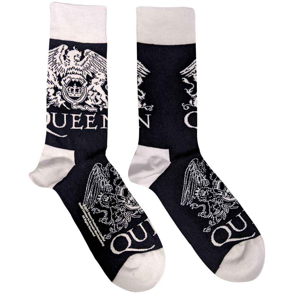 Queen - White Crest Unisex Socks