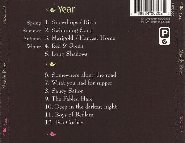 Maddy Prior – Year CD