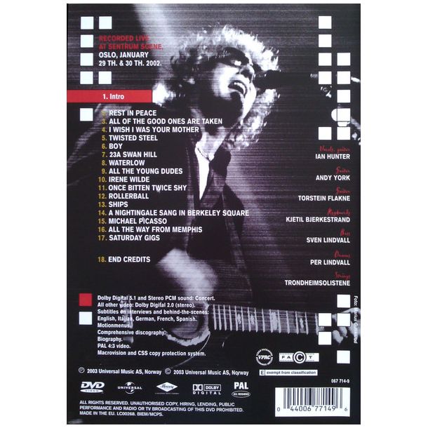 Ian Hunter - Strings Attached DVD (Used)