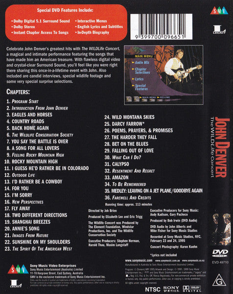 John Denver – The Wildlife Concert DVD