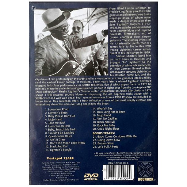 Lightnin' Hopkins - Rare Performances 1960-1979 DVD (Used)