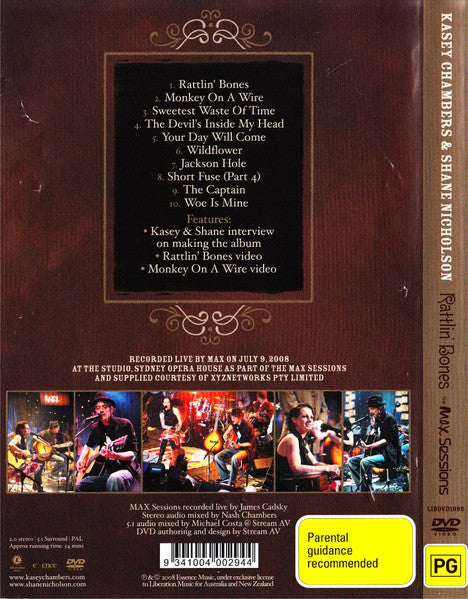 Kasey Chambers & Shane Nicholson – Rattlin' Bones: The Max Sessions Live At The Sydney Opera House DVD