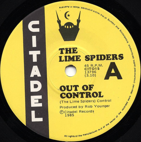Lime Spiders - Out Of Control 7" Vinyl Single (Used)