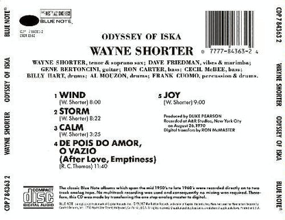 Wayne Shorter ‎– Odyssey Of Iska CD