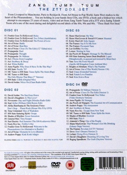 Various Artists – Zang Tumb Tuum (The ZTT Box Set) 4 Disc (3CD + 1DVD) + Book