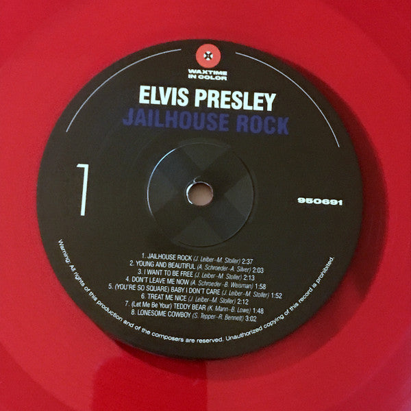 Elvis Presley – Jailhouse Rock Soundtrack Translucent Red Coloured Vinyl LP (Used)