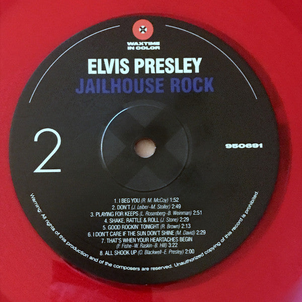 Elvis Presley – Jailhouse Rock Soundtrack Translucent Red Coloured Vinyl LP (Used)