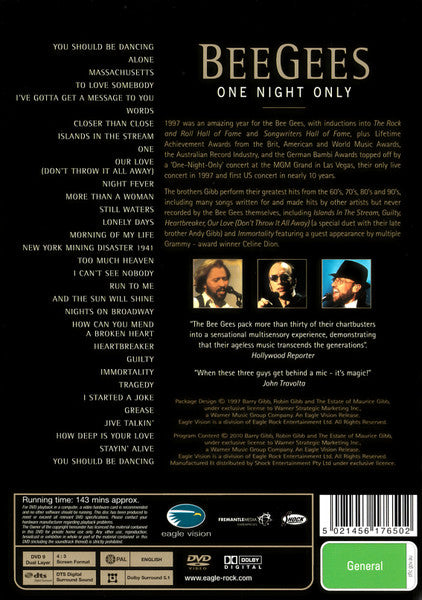 Bee Gees – One Night Only DVD