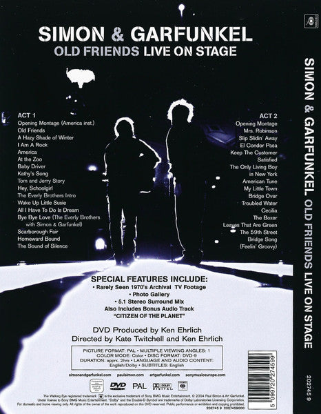 Simon & Garfunkel – Old Friends: Live On Stage DVD