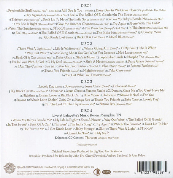 Big Star – Keep An Eye On The Sky 4CD Box Set