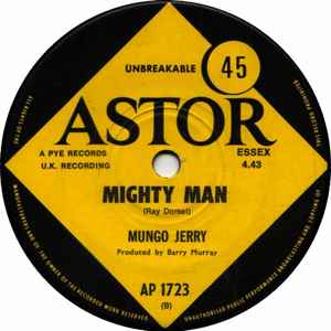 Mungo Jerry - In The Summertime 7" Vinyl Single (Used)