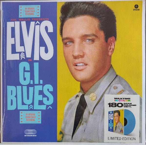 Elvis Presley - Elvis In G.I. Blues Soundtrack Blue Coloured Vinyl LP (Used)