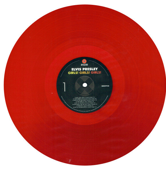 Elvis Presley – Girls! Girls! Girls! Soundtrack Translucent Red Coloured Vinyl LP (Used)
