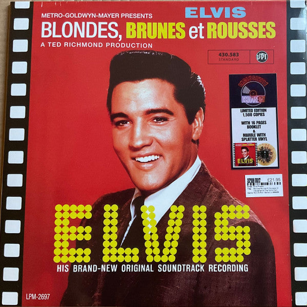 Elvis Presley - Blondes, Brunes Et Rousses SoundtrackRSD2022 Marble With Splatter Coloured Vinyl LP (Used)