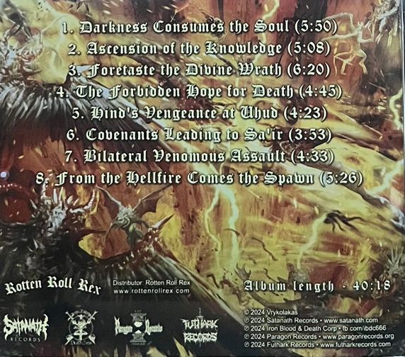 Vrykolakas - Nocturnal Dominion Of Death CD