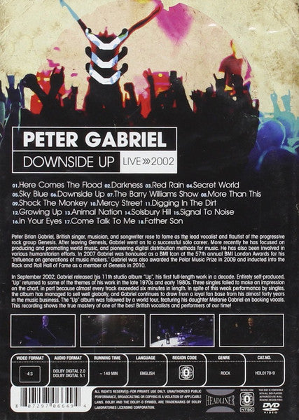 Peter Gabriel – Downside Up DVD (Used)