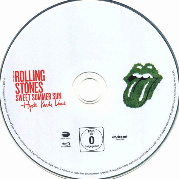 Rolling Stones – Sweet Summer Sun - Hyde Park Live Book +  2DVD + 2CD (Used)