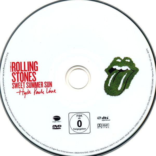 Rolling Stones – Sweet Summer Sun - Hyde Park Live Book +  2DVD + 2CD (Used)