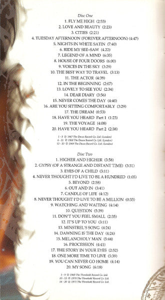 Moody Blues – Time Traveller 5CD Boxset