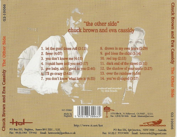 Chuck Brown & Eva Cassidy – The Other Side CD