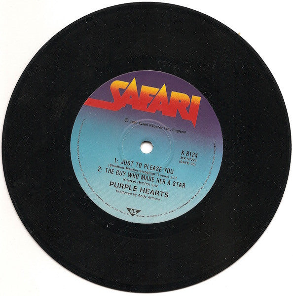 Purple Hearts - My Life's A Jigsaw 7" Vinyl Single (Used)