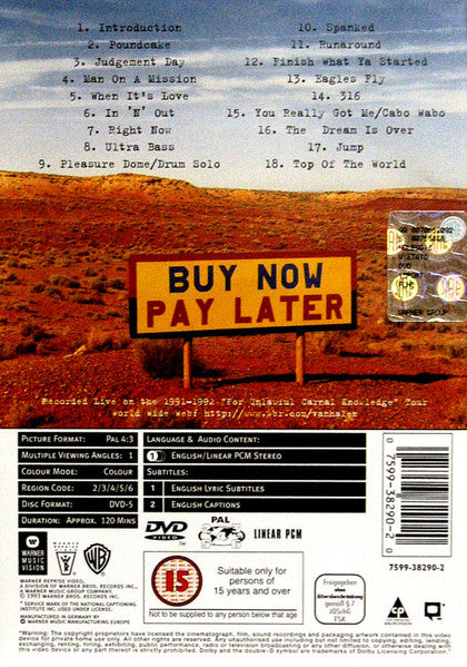 Van Halen – Live: Right Here Right Now DVD