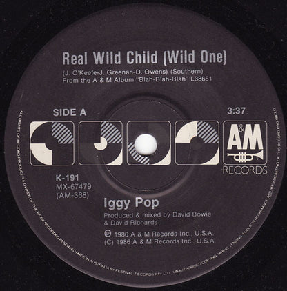 Iggy Pop - Real Wild Child (Wild One) 7" Vinyl Single (Used)