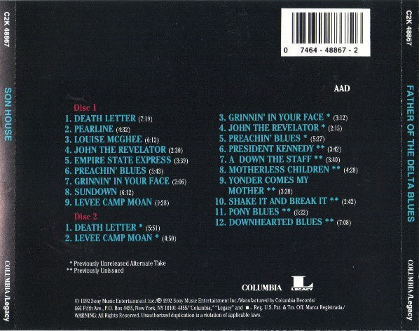 Son House – Father Of The Delta Blues: The Complete 1965 Sessions Fatcase 2CD
