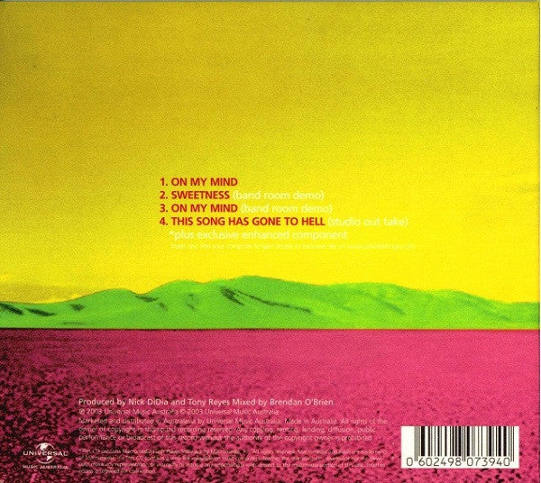 Powderfinger - On My Mind 4 Track CD Single