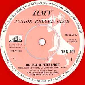 Beatrix Potter - The Tale Of Peter Rabbit 7" Vinyl Single (Used)