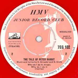 Beatrix Potter - The Tale Of Peter Rabbit 7" Vinyl Single (Used)