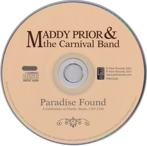 Maddy Prior & The Carnival Band – Paradise Found CD
