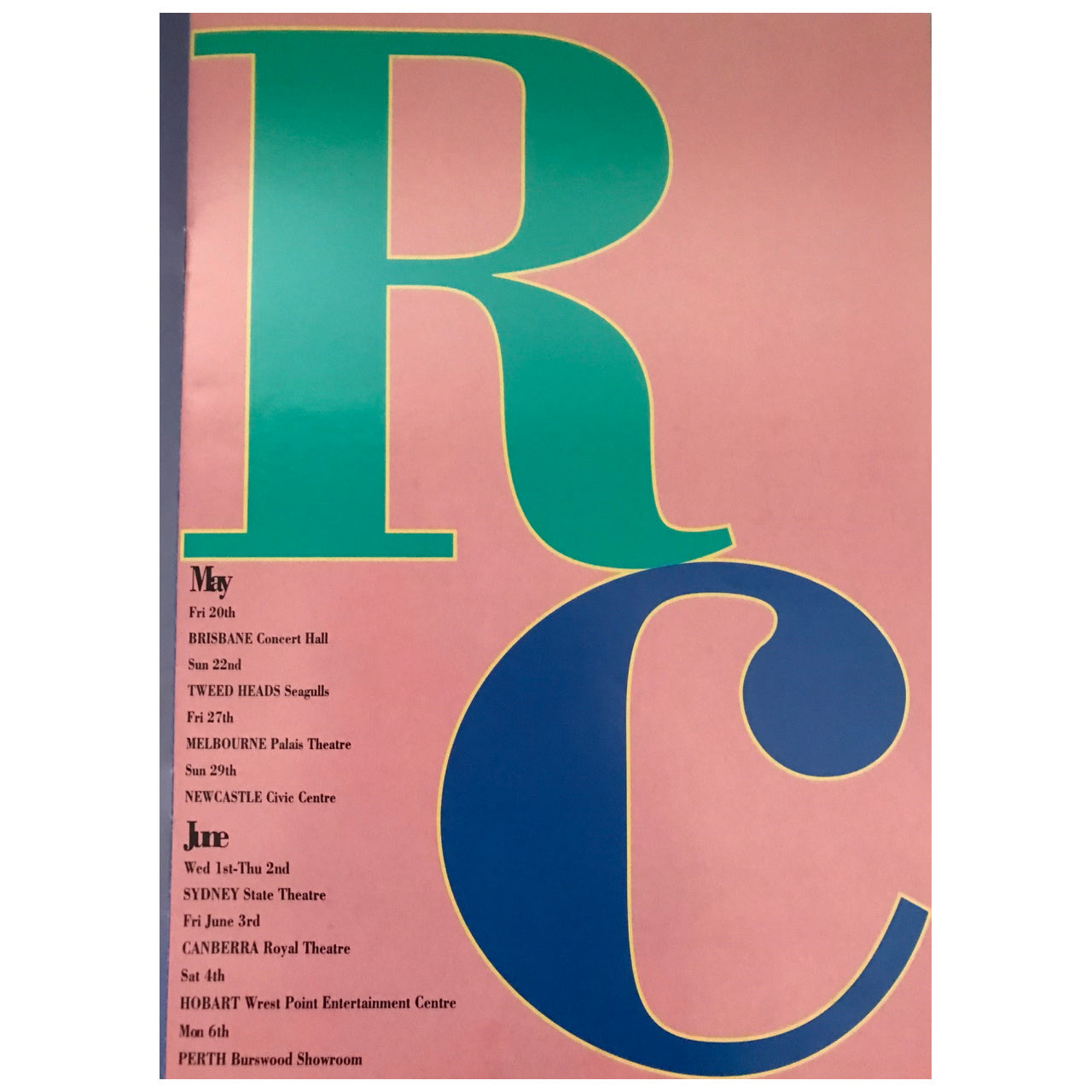 Randy Crawford - 1994 Australia Original Concert Tour Program With Ticket