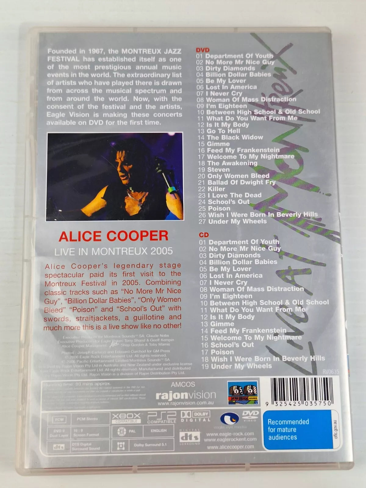 Alice Cooper – Live At Montreux 2005 DVD+CD