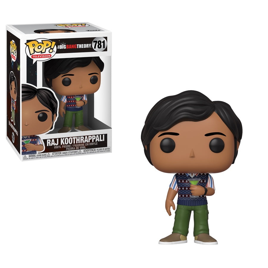 Big Bang Theory - Raj Koothrappali With Martini Collectable Pop! Vinyl #781