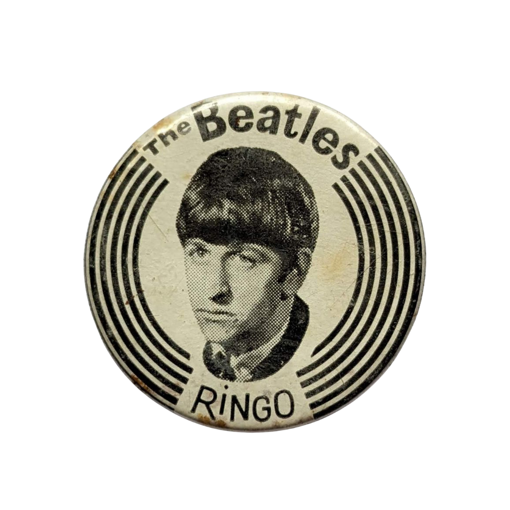 Beatles - Original 1960s Ringo Starr Fan Club Collectable Button Pin