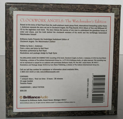 Rush - Clockwork Angels Watchmakers Edition 7CD Audio Book Read by Neil Peart (Used)