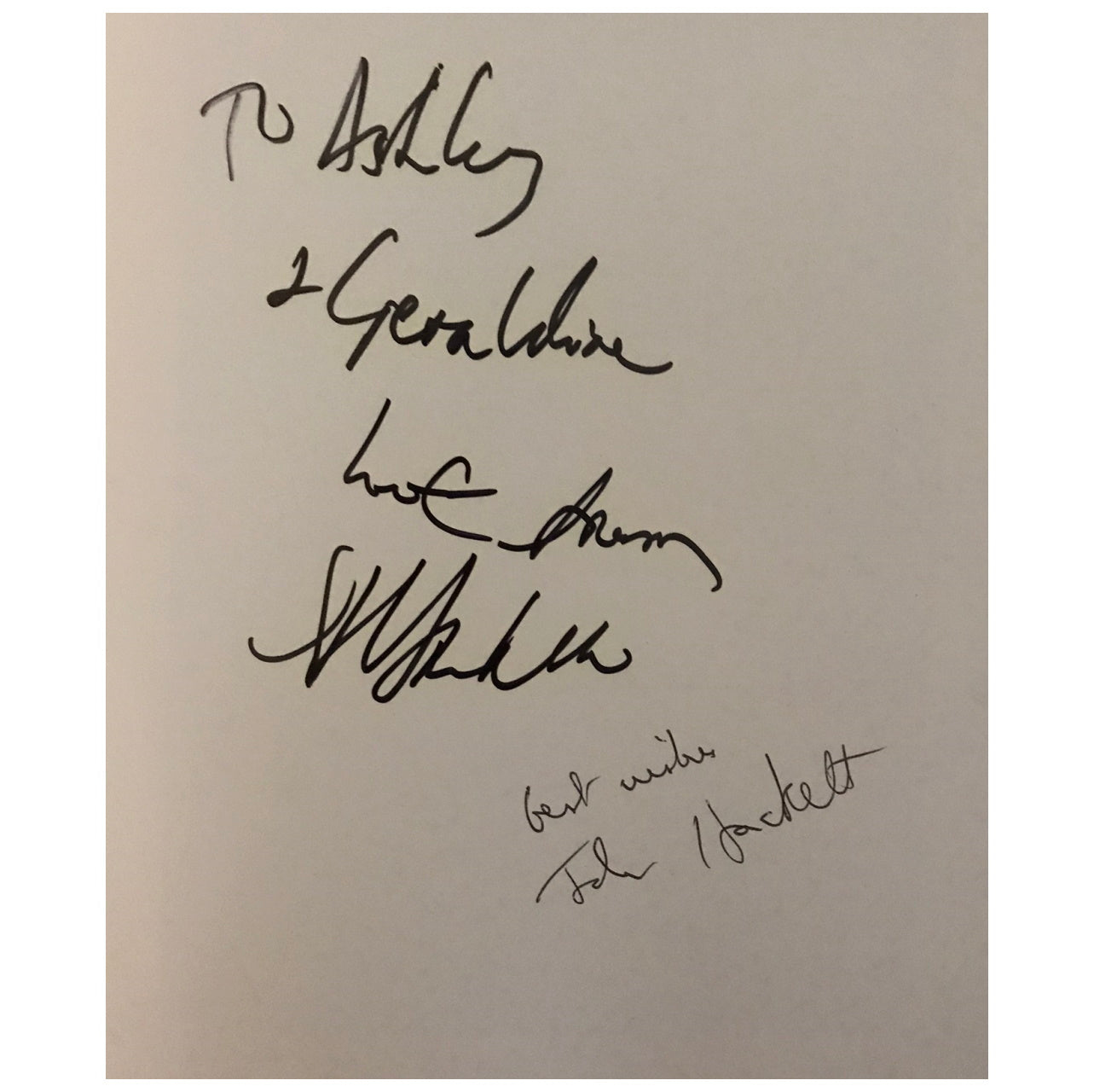 Steve Hackett - Momentum 1988 Original Concert Tour Program With Signatures
