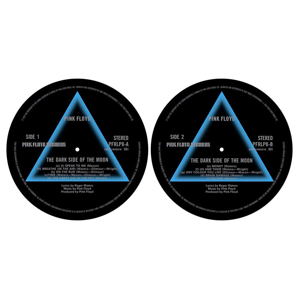 Pink Floyd - Dark Side Of The Moon Felt Slipmat Pack (2)
