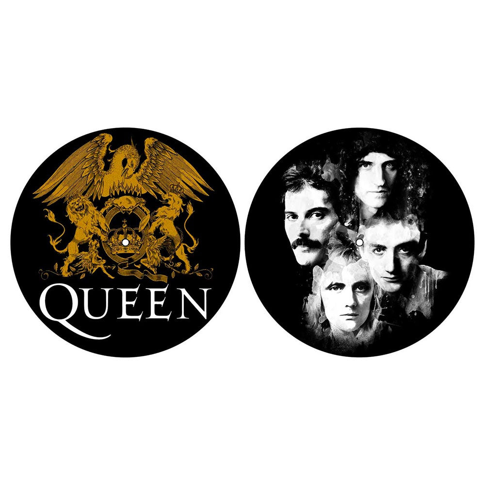 Queen - Crest & Faces Felt Slipmat Pack (2)