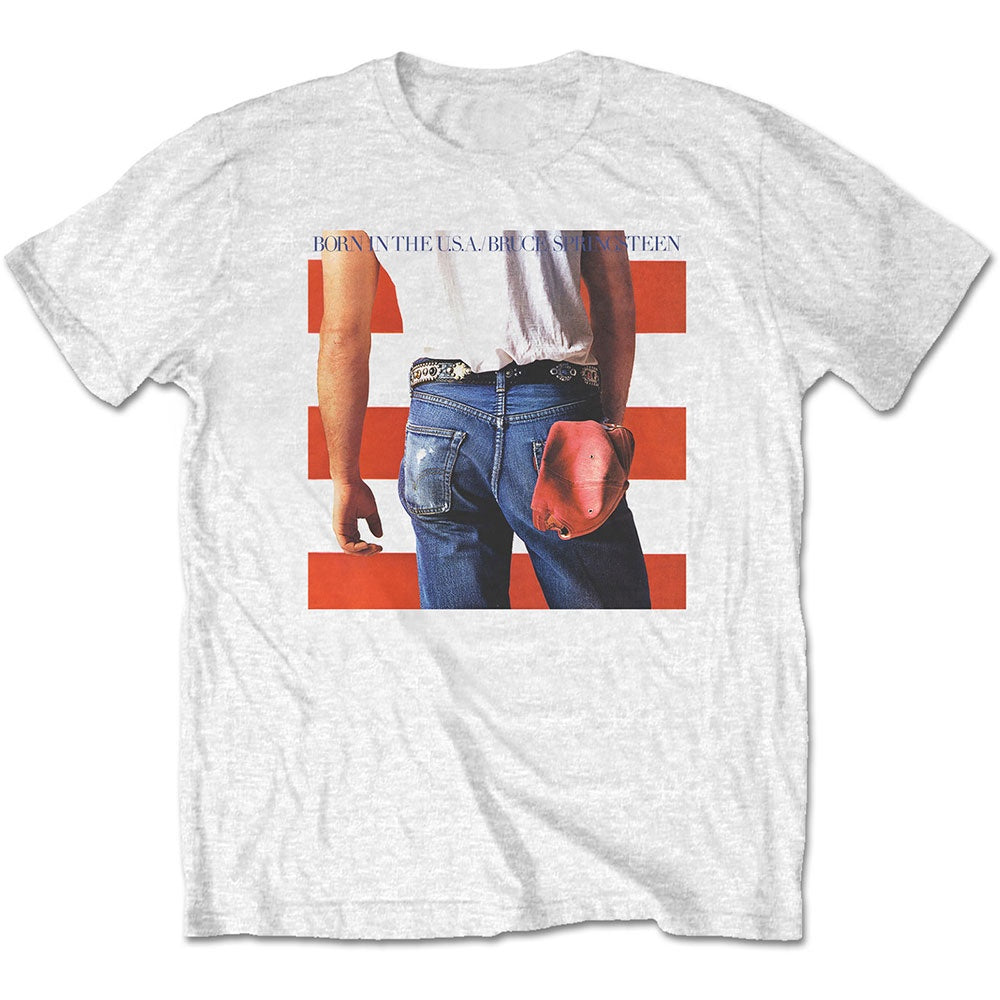 Bruce Springsteen - Born In The USA White Unisex T-Shirt