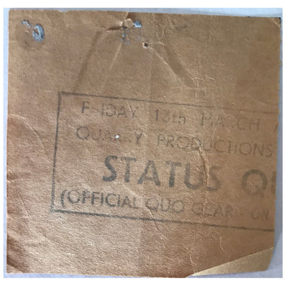 Status Quo - World Tour 1981 Original Concert Tour Program With Ticket