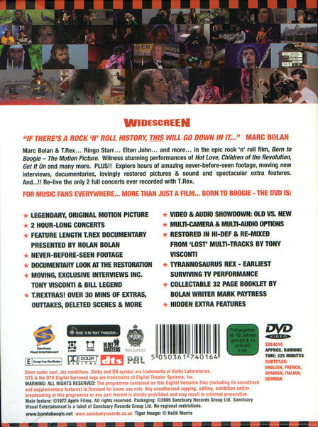 Marc Bolan / T.Rex – Born To Boogie 2DVD