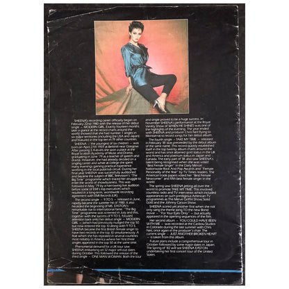 Sheena Easton - In Concert 1981 UK Original Concert Tour Program